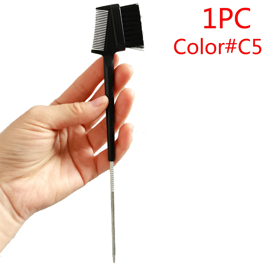 1PC Rat Tail Double Sided Pintail Brush Hair Styling Edge Control Brushes Comb for Hair