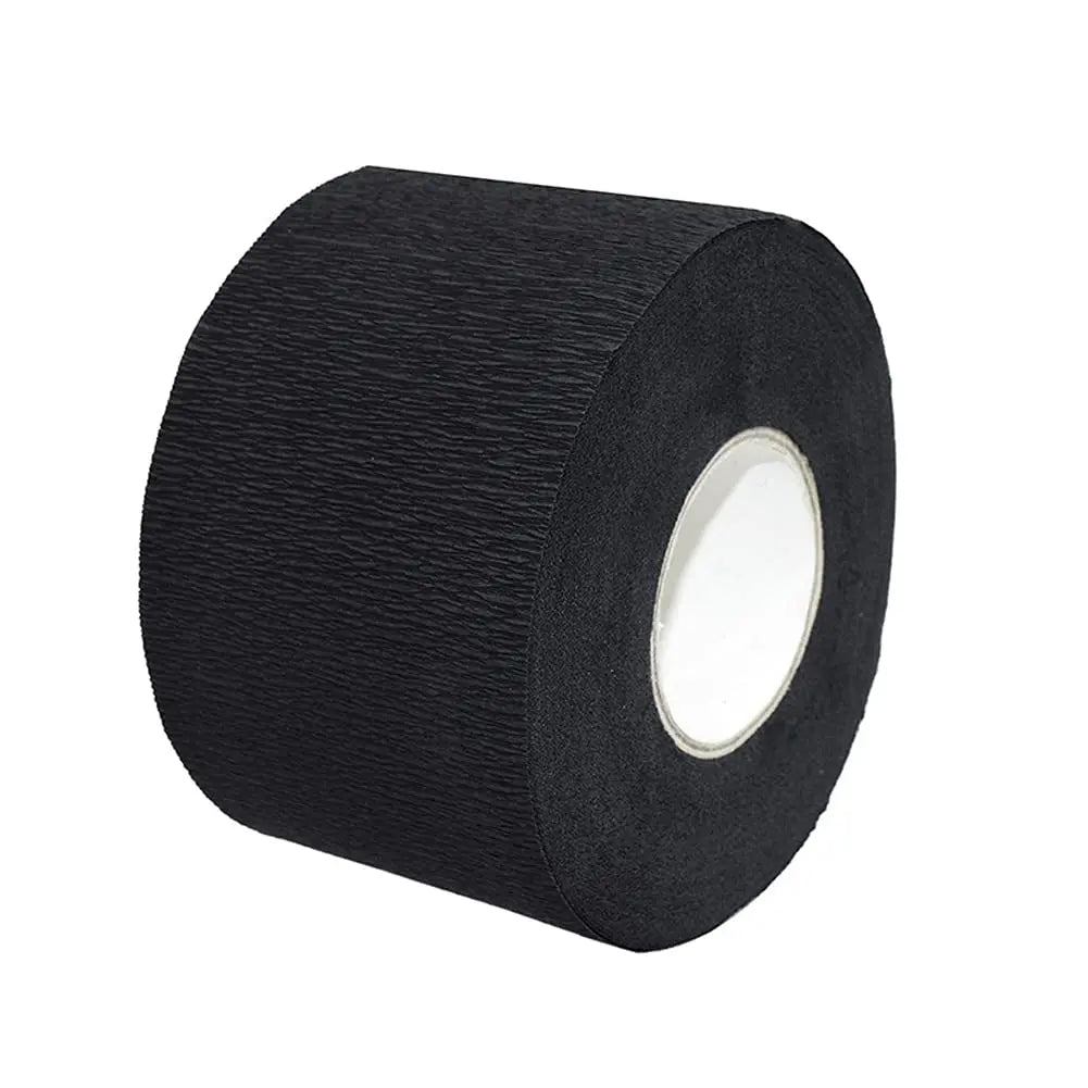 1 Roll Disposable Black Barber Neck Strips Barber Neck Paper Stretchy Strip Neck Edge Paper Haircut Styling Accessories