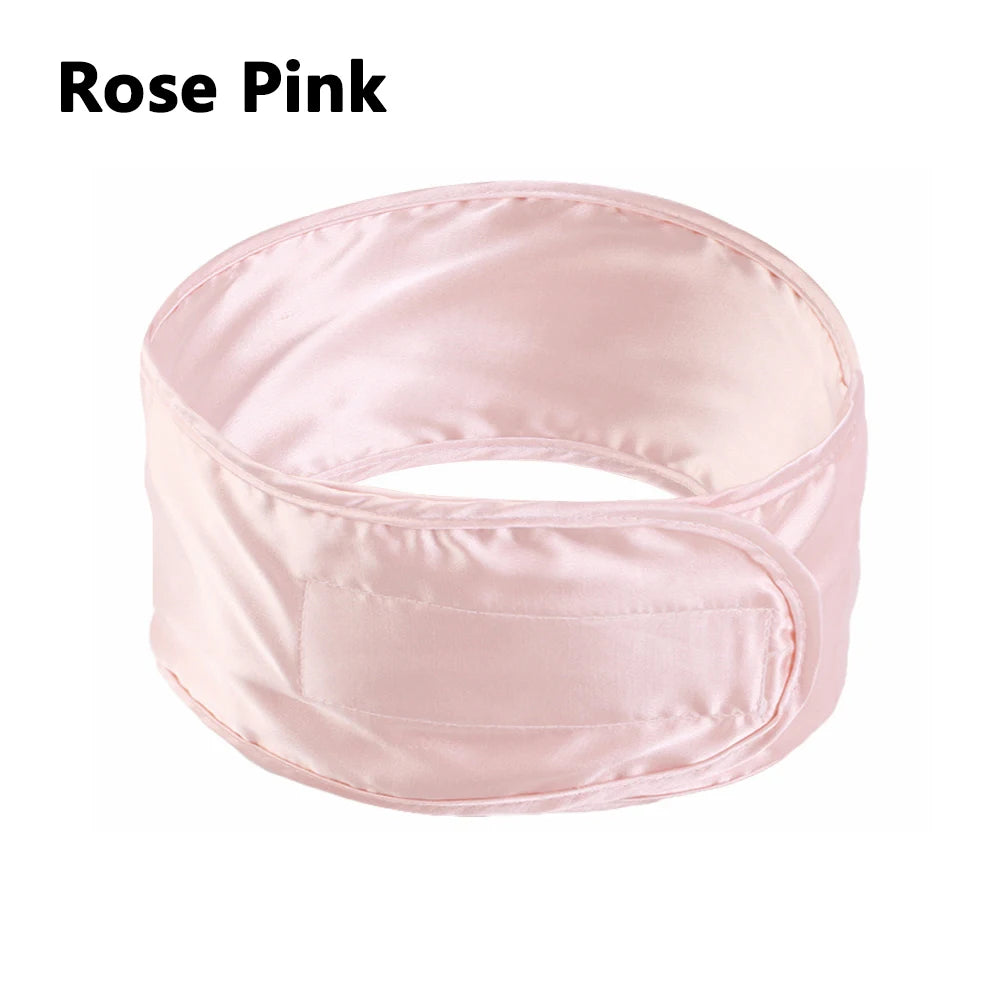 Satin Hair Wrap Scarf Satin Headband for Black Women's Hair Adjustable Silk Hair Wraps for Sleeping Nonslip Strips 