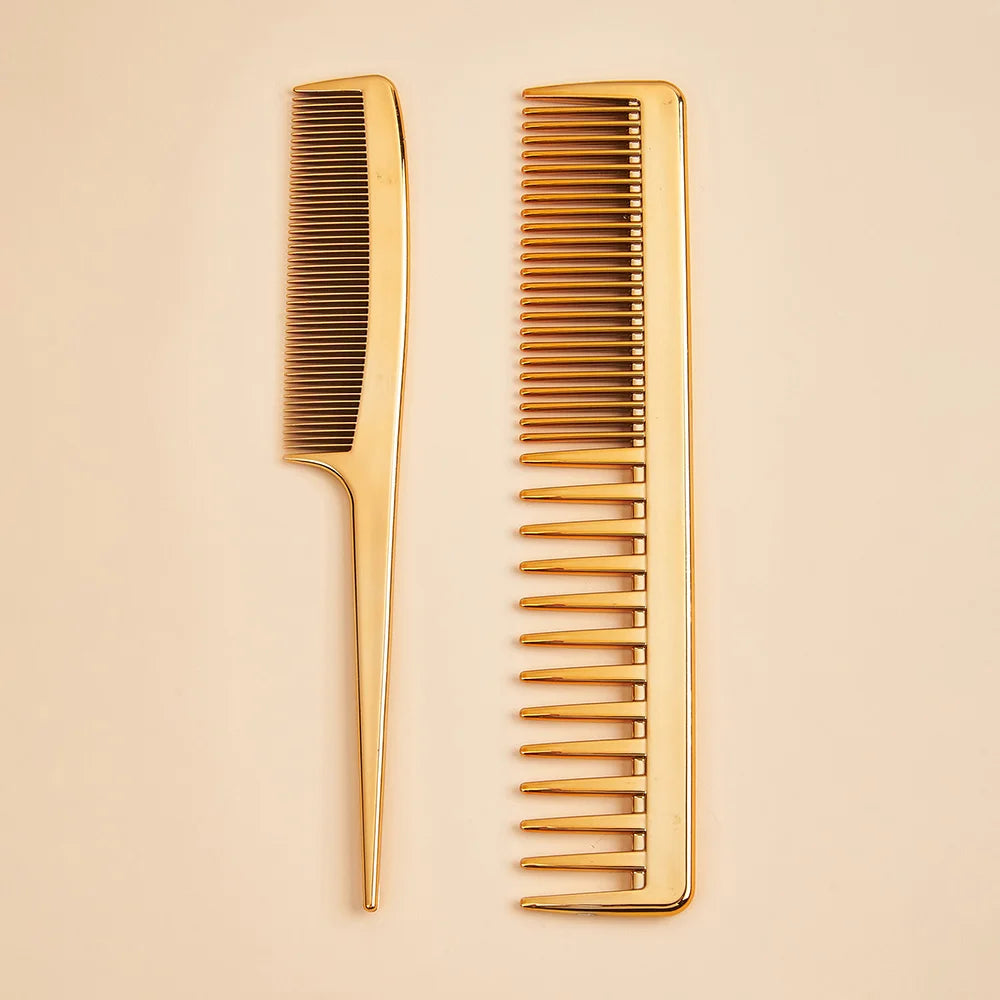 Rat Tail And Wide Fine Tooth Dual Purpose Barber Comb Stylist Combs Set  Hair Combs Anti Static Styling Comb Hair Barbers Combs
