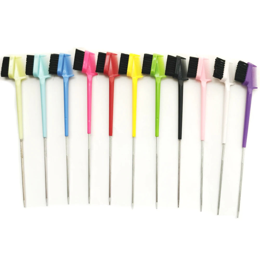 1PC Rat Tail Double Sided Pintail Brush Hair Styling Edge Control Brushes Comb for Hair