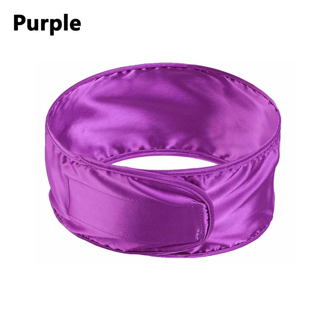 Satin Hair Wrap Scarf Satin Headband for Black Women's Hair Adjustable Silk Hair Wraps for Sleeping Nonslip Strips 