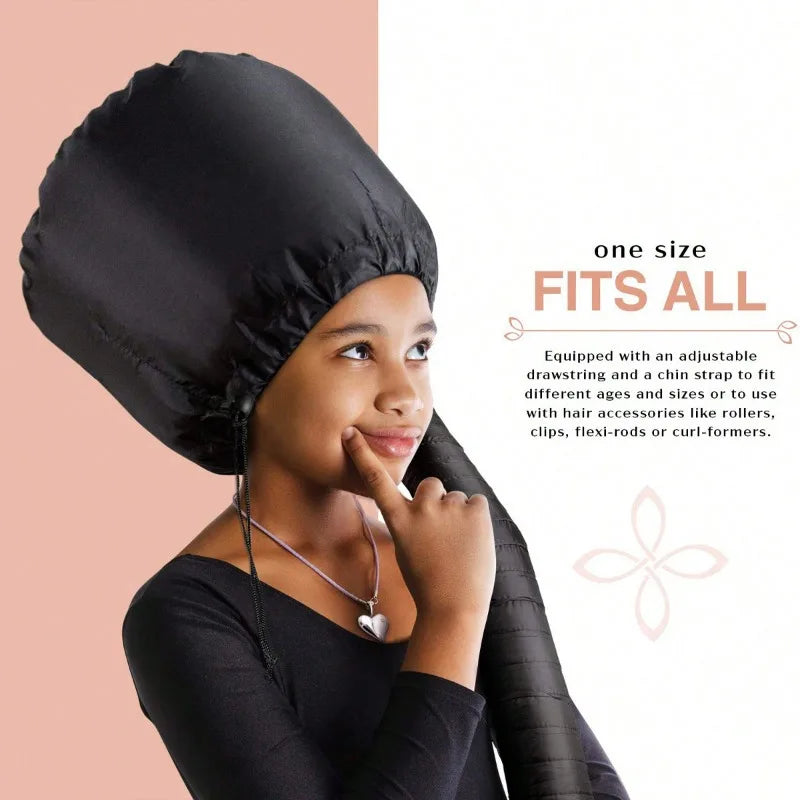 1pc Hair Dryer Bonnet A Headband Integrated That Reduces Heat Around Ears & Neck - Hair Dryer Hooded Diffuser Cap For Curly