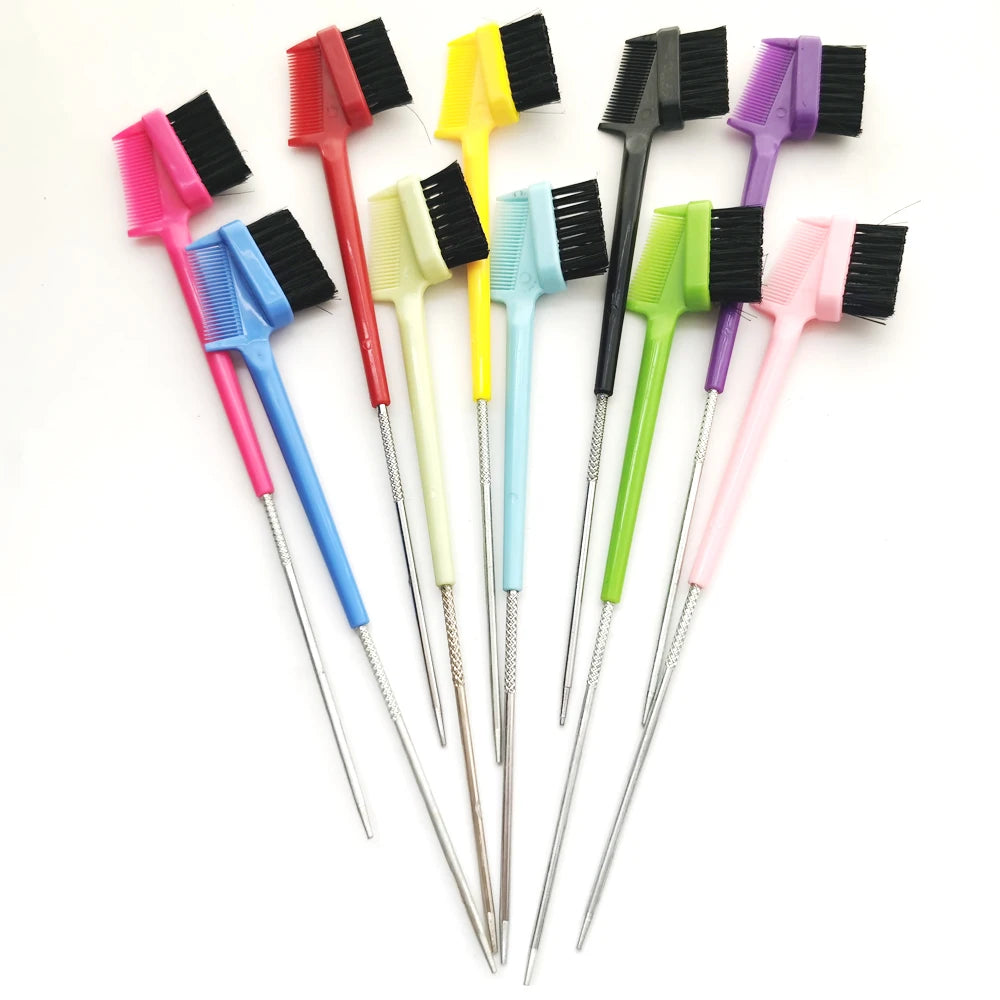 1PC Rat Tail Double Sided Pintail Brush Hair Styling Edge Control Brushes Comb for Hair
