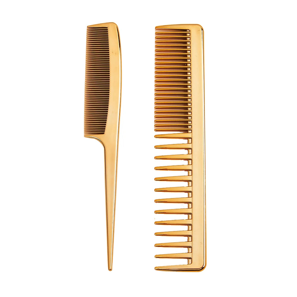 Rat Tail And Wide Fine Tooth Dual Purpose Barber Comb Stylist Combs Set  Hair Combs Anti Static Styling Comb Hair Barbers Combs