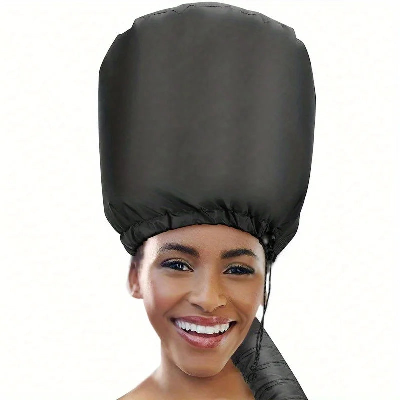 1pc Hair Dryer Bonnet A Headband Integrated That Reduces Heat Around Ears & Neck - Hair Dryer Hooded Diffuser Cap For Curly