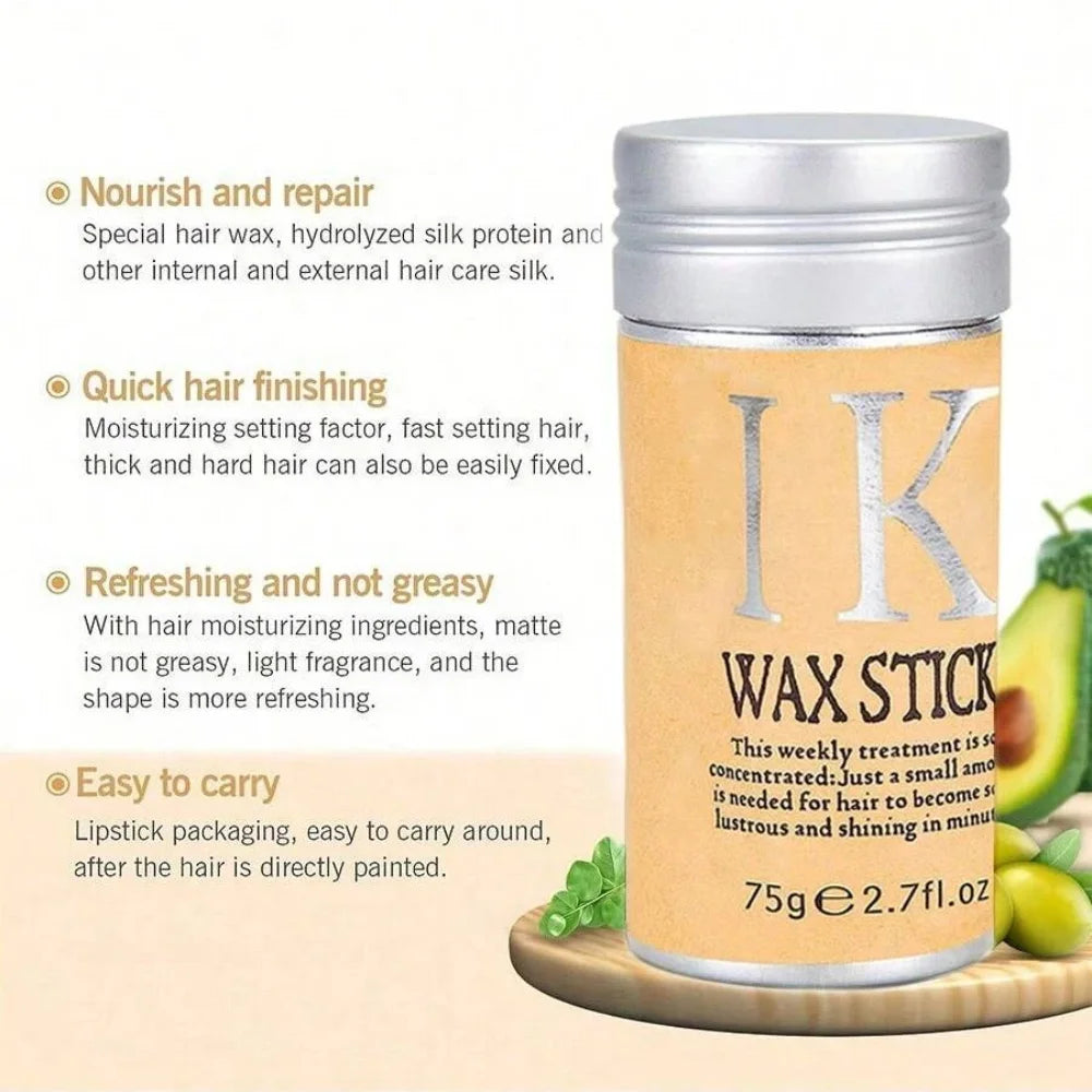 2025 Hair Wax Stick, Hair Pomade Stick Long-Lasting Styling Wax Stick, Hair Wax Stick Smoothing & Slick Stick For Hair Wigs