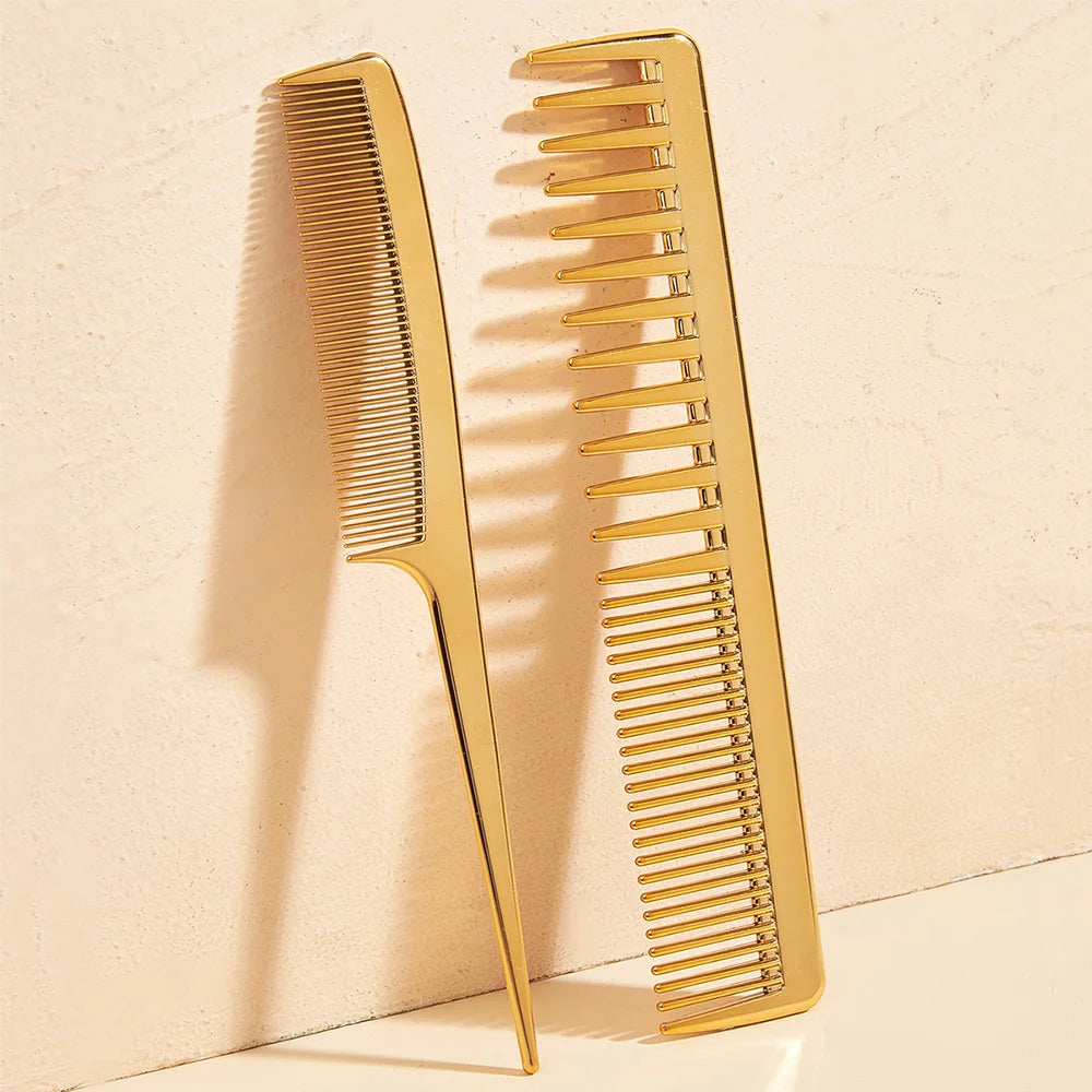 Rat Tail And Wide Fine Tooth Dual Purpose Barber Comb Stylist Combs Set  Hair Combs Anti Static Styling Comb Hair Barbers Combs