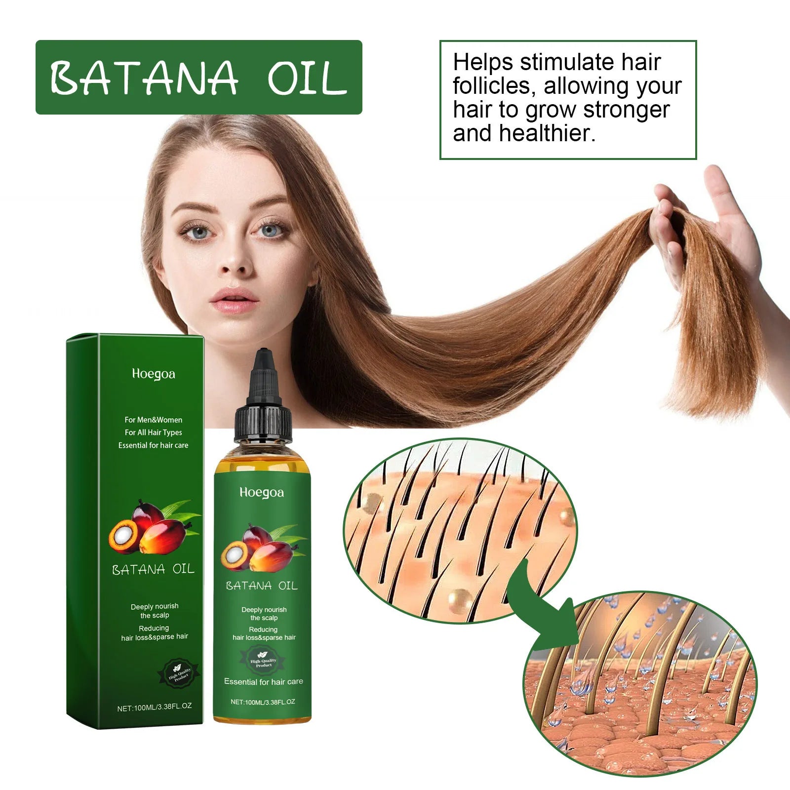 Hair Growth Oil Nourishing Scalp Repairing Strengthening Preventing Hair Loss Dry Damaged Frizz Control Men Women Hair Products
