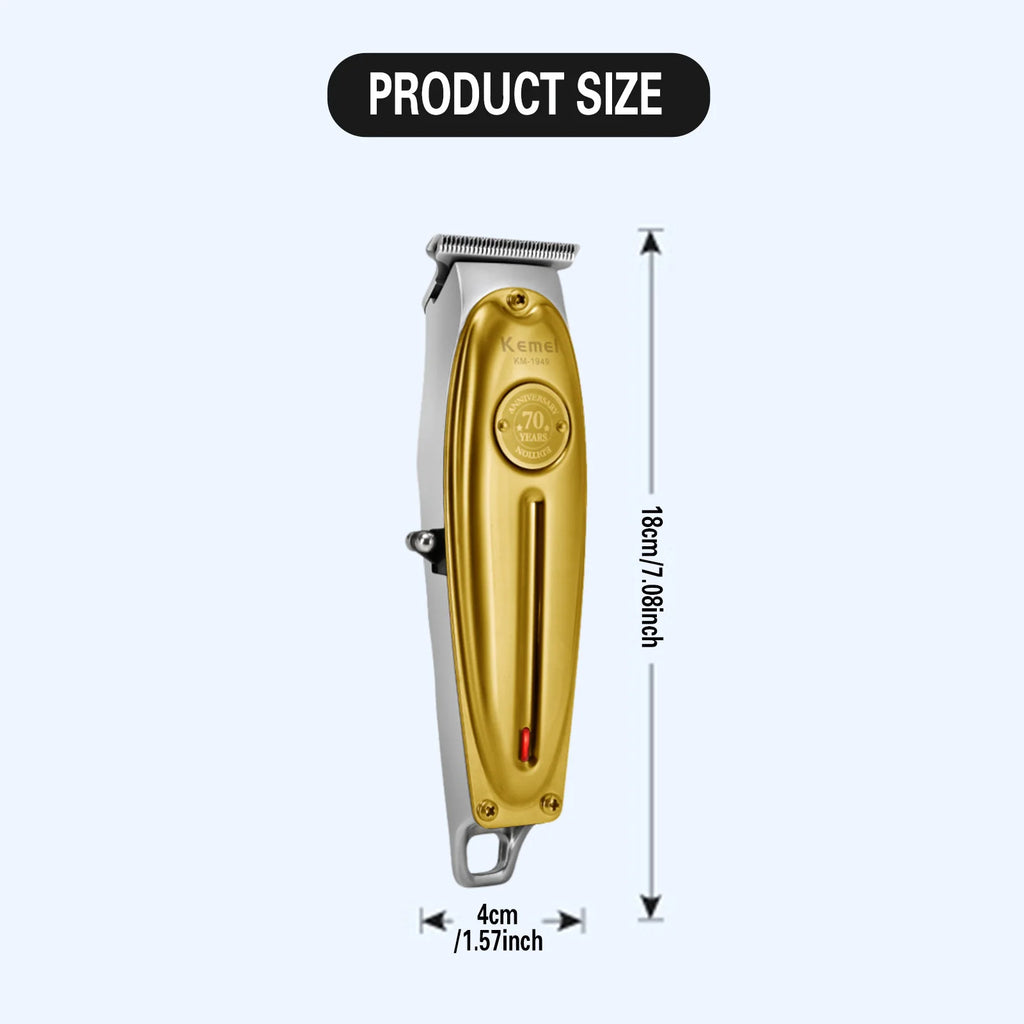 Professional Barber Clippers Rechargeable Precision Steel Blade Hair Trimmer for Barber Shop Stylist or Home