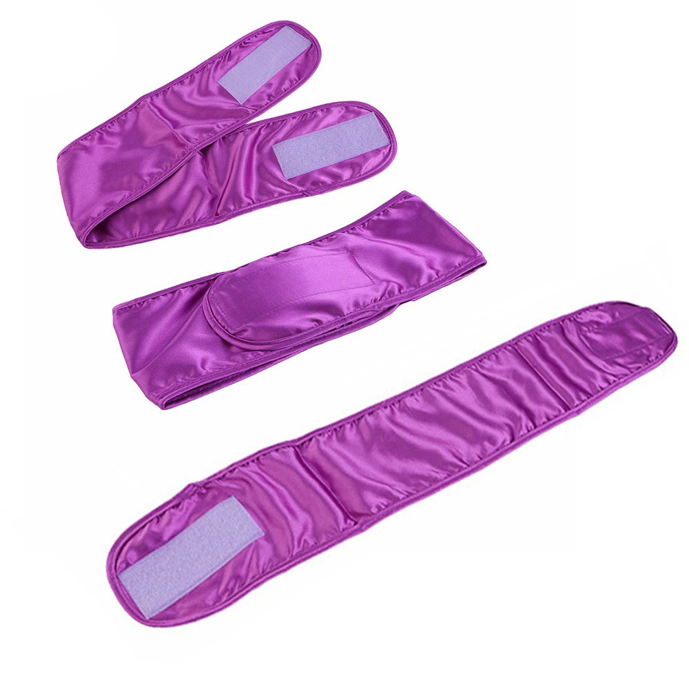 Satin Hair Wrap Scarf Satin Headband for Black Women's Hair Adjustable Silk Hair Wraps for Sleeping Nonslip Strips 