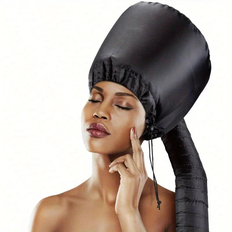 1pc Hair Dryer Bonnet A Headband Integrated That Reduces Heat Around Ears & Neck - Hair Dryer Hooded Diffuser Cap For Curly